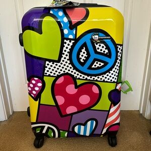 NWT Mia Toro Signature Suitcase. New
